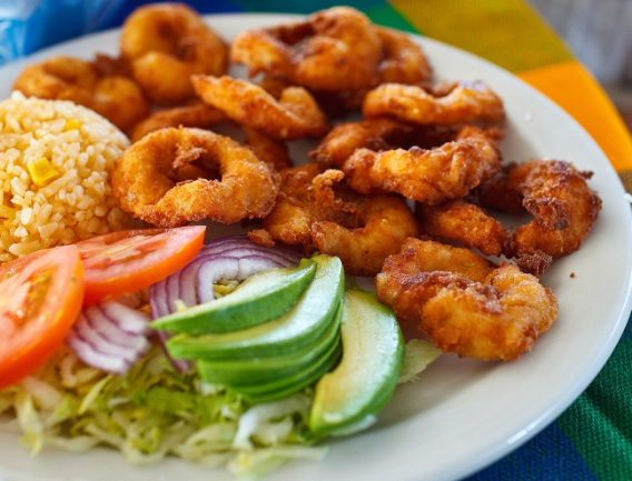 Camarones empanizados