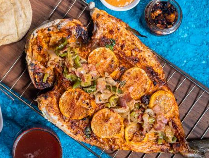 Pescado a la talla (zarandeado)