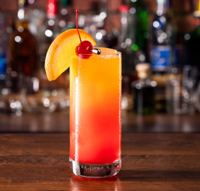 Cócteles ( Tequila sunrise )